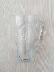 0.3LT EFES PİLSEN BİRA BARDAĞI BEYAZ YAZILI KULPLU 1 ADET