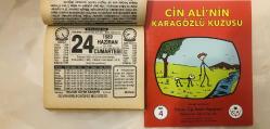 24 Haziran 1989 orijinal Huzur takvim yaprağı (Cin Ali kitabı hediyeli :)
