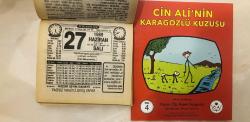 27 Haziran 1989 orijinal Huzur takvim yaprağı (Cin Ali kitabı hediyeli :)