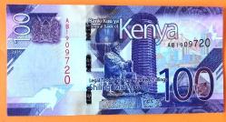 KENYA=2019   100 Shillings   P-53  ÇİL'