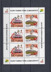 2018 FİFA DÜNYA KUPASI RUSYA TABAKA  TAM SERİ MNH