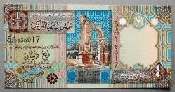 LİBYA=2002  1/4 Dinar   P-62  ÇİL'