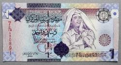 LİBYA=2009  1 Dinar   P-71  ÇİL'