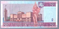 LİTVANYA=2007  20 Litu   P-69   ÇİL'