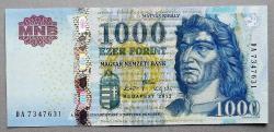 MACARİSTAN=2012  1000 Forint   P-197d  ÇİL'