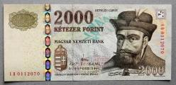 MACARİSTAN=2007  2000 Forint   P-198a  ÇİL'