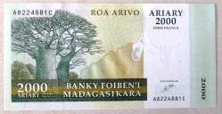 MADAGASKAR=2003  2000 Ariary   P-83  ÇİL'