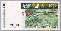 MADAGASKAR=2006  2000 Ariary   P-90  ÇİL'