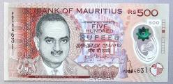 MAURİTİUS=2013  500 Rupees  P-68  ÇİL'  POLYMER