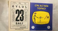 23 Eylül 1997 orijinal büyük boy Saatli Maarif takvim yaprağı (Cin Ali kitabı hediyeli :)