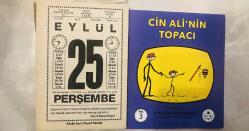 25 Eylül 1997 orijinal büyük boy Saatli Maarif takvim yaprağı (Cin Ali kitabı hediyeli :)