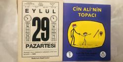 29 Eylül 1997 orijinal büyük boy Saatli Maarif takvim yaprağı (Cin Ali kitabı hediyeli :)