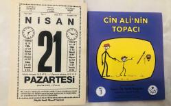 21 Nisan 1997 orijinal büyük boy Saatli Maarif takvim yaprağı (Cin Ali kitabı hediyeli :)