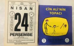 24 Nisan 1997 orijinal büyük boy Saatli Maarif takvim yaprağı (Cin Ali kitabı hediyeli :)