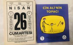 26 Nisan 1997 orijinal büyük boy Saatli Maarif takvim yaprağı (Cin Ali kitabı hediyeli :)