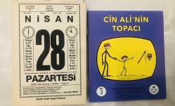 28 Nisan 1997 orijinal büyük boy Saatli Maarif takvim yaprağı (Cin Ali kitabı hediyeli :)
