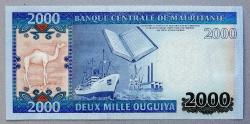 MORİTANYA=2011   2000 Ouguiya  P-20  ÇİL'