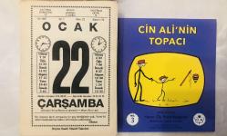 22 Ocak 1997 orijinal büyük boy Saatli Maarif takvim yaprağı (Cin Ali kitabı hediyeli :)