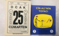 25 Ocak 1997 orijinal büyük boy Saatli Maarif takvim yaprağı (Cin Ali kitabı hediyeli :)