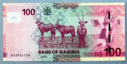 NAMİBYA=2012  100 Dollar  P-14a  ÇİL'
