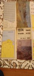 1974 Türkiye - Turkei   Karayolları Haritası  Tanıtım Rehberi Katlanır Haritalı broşür