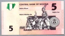 NİJERYA=2006   5 Naira   P-32  UNC'  ÇİL