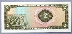 NİKARAGUA=1972   2 Cordobas    P-121a   ÇİL'