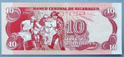 NİKARAGUA=1979   10 Cordobas    P-134   ÇİL'