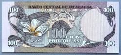 NİKARAGUA=1984   100 Cordobas    P-141   ÇİL'