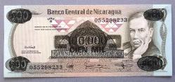 NİKARAGUA=1987   100000 Cordobas (500 Cordobas Üzerine)  P-149   ÇİL'