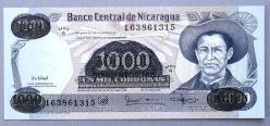 NİKARAGUA=1987   500000 Cordobas  (1000 Cordobas Üzerine)   P-150   ÇİL'