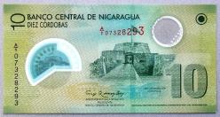 NİKARAGUA=2007   10 Cordobas    P-201   ÇİL'  POLYMER