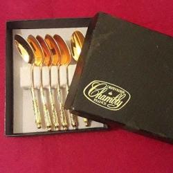 40 SENELİK KOLEKSİYONLUK 24 AYAR ALTIN KAPLAMA 6' LI KAŞIK SETİ