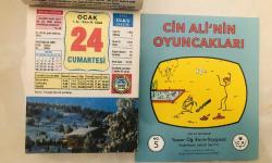 24 Ocak 2004 orijinal Ülkü takvim yaprağı (Cin Ali kitabı hediyeli :)