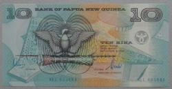 PAPUA YENİ GİNE=2002  10 Kina    P-26b  ÇİL'  POLYMER