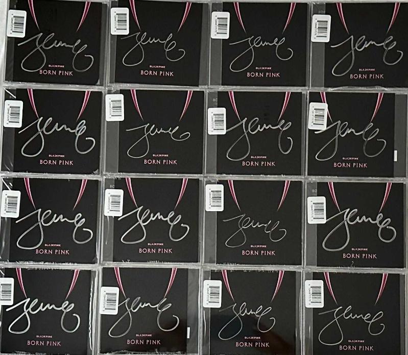 BLACKPINK JENNIE İMZALI BORN PINK 2022 CD - Efemera - kitantik