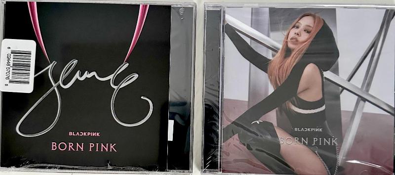 BLACKPINK JENNIE İMZALI BORN PINK 2022 CD - Efemera - kitantik