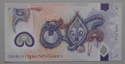 PAPUA YENİ GİNE=2010  5 Kina    P-39  ÇİL'   Commemorative POLYMER