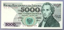 POLONYA=1988  5000 Zloti    P-150c  ÇİL'