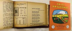 14 Ağustos 1959 hediyelik orijinal Ajans Türk takvim yaprağı (Cin Ali kitabı hediyeli:)