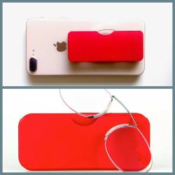 OMENİV'DEN ANTİKA TASARIM RETRO VİNTAGE ELİPS GÖZLÜK NUMARASIZ BURUN ÜSTÜ GÖZLÜĞÜ KIRMIZI