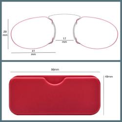 OMENİV'DEN ANTİKA TASARIM RETRO VİNTAGE ELİPS GÖZLÜK NUMARASIZ BURUN ÜSTÜ GÖZLÜĞÜ KIRMIZI