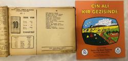 10 Ocak 1959 hediyelik orijinal Ajans Türk takvim yaprağı (Cin Ali kitabı hediyeli:)