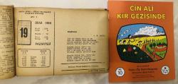 19 Ocak 1959 hediyelik orijinal Ajans Türk takvim yaprağı (Cin Ali kitabı hediyeli:)