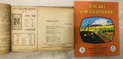 24 Ocak 1959 hediyelik orijinal Ajans Türk takvim yaprağı (Cin Ali kitabı hediyeli:)