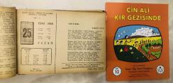 25 Ocak 1959 hediyelik orijinal Ajans Türk takvim yaprağı (Cin Ali kitabı hediyeli:)