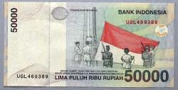 ENDONEZYA=1999  50000 Rupiah  P-139 ÇİL'