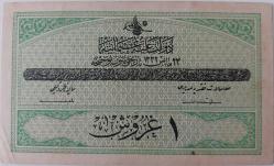 OSMANLI 23 MAYIS 1332 MEHMET REŞAT 1 BİR KURUŞ TALAT-RAŞİD İMZALI KAĞIT PARADIR C 983,476 ÇİLALTI