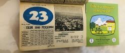 23 Ekim 1980 hediyelik orijinal resimli takvim yaprağı (Cin Ali kitabı hediyeli:)