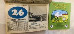 26 Eylül 1980 hediyelik orijinal resimli takvim yaprağı (Cin Ali kitabı hediyeli:)